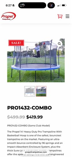 PRO1432-COMBO Trampoline (used)