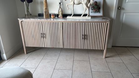 Sideboard Buffet Cabinet with Marble Top