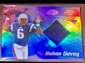2002 Rohan Davey Jersey Patch Holo Foil
