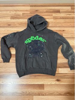 Gray Sp5der Wait Web Hoodie
