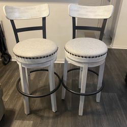 Wooden High Bar Chairs