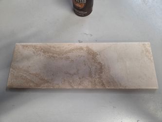 Ceramic Marble-Look Rectangular Floor Tile