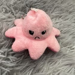 Flip Octupus Plush Key Chain