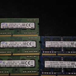 2x8gb DDR3 Sodimm And 3x4gb pc3-12800 sodimm