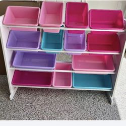 Toy Organizer With Bins