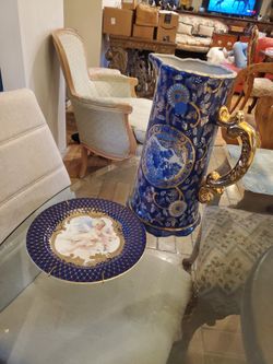 Vintage Jar & Plate