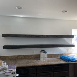 Custom Made Floating Shelves