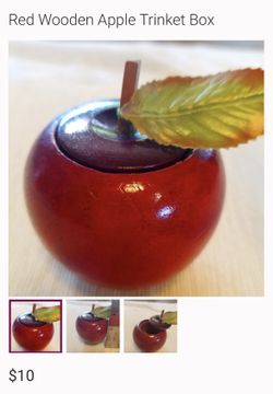 Wood Apple Trinket Box