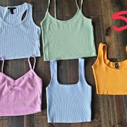 Ladies Size Small Crop Tops 