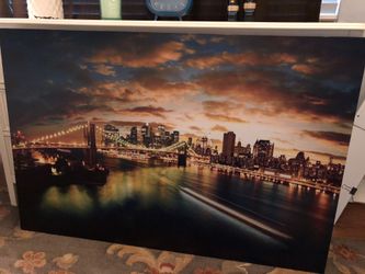 Large color canvas art piece nyc