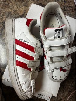 Adidas x Hello Kitty Superstar CF C – Kids Size US 3 – Used – With Box