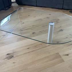 Waterfall Shaped Glass Table