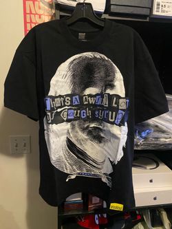 Black That's A Awful Lot Of Cough Syrup White Benjamin Franklin Tee