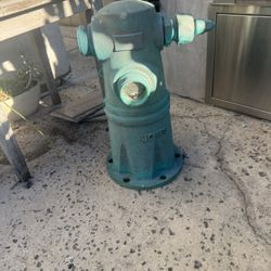 (1) Brass Fire Hydrant And Extinguisher , (1) Painted metal 