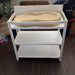Free White Baby Changing Table With Pad