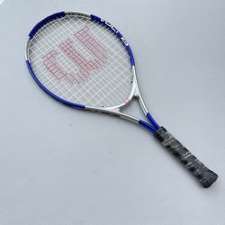 Wilson Tennis Racquet Volt 25 Sports Blue/Silver Size 3 7/8” Racket