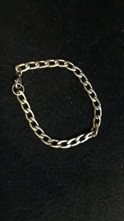 8 inch Oxidized Silver Bracelet