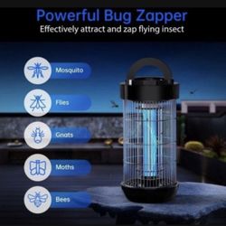 Bug Zapper Outdoor/Indoor, Fly Zapper, Mosquito Zapper, Electric Insect Killer, 4200V High Voltage Waterproof Fly Trap for Home, Patio, Backyard