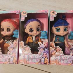 3 Pcs Set K-Pop Demon Hunter Doll Collectible Action Figure Singing Song 5D Eyes $20 each