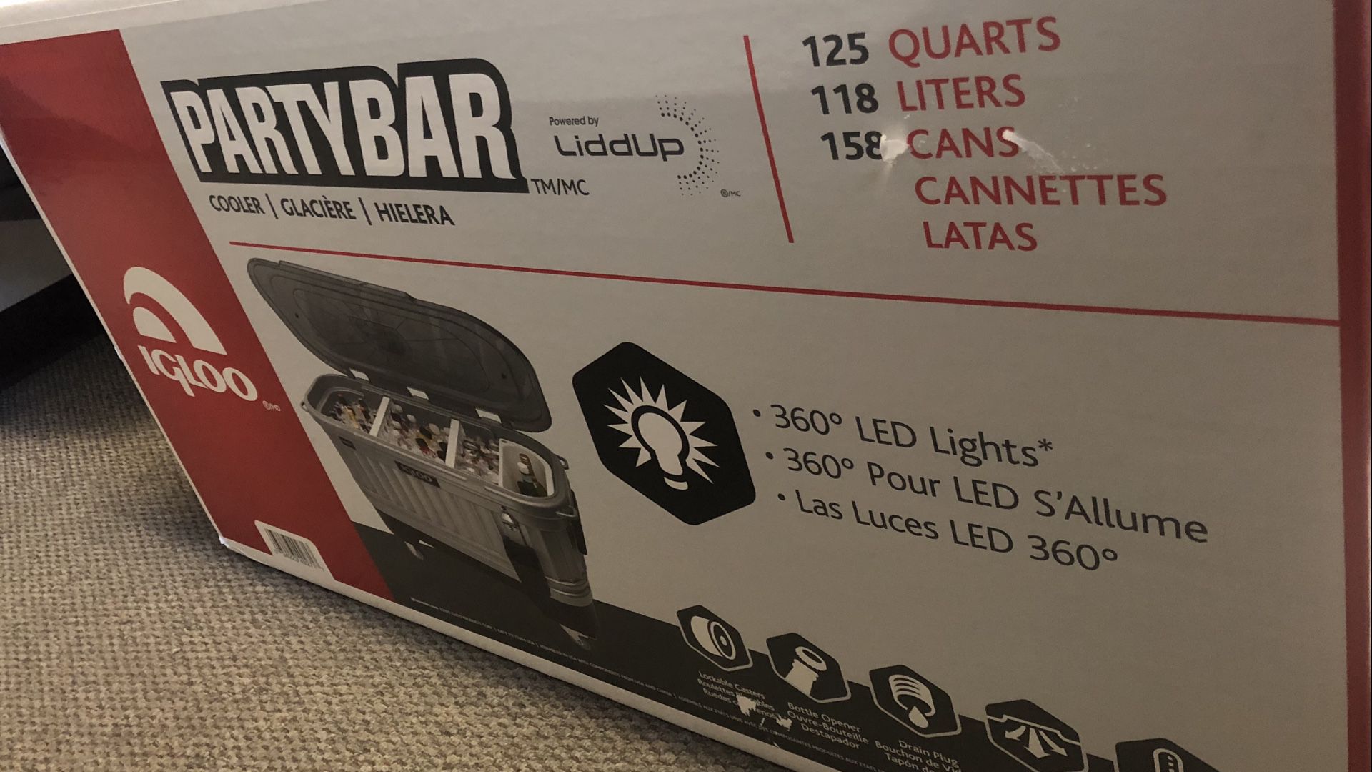 Igloo Party Bar NIB Great for tailgating!