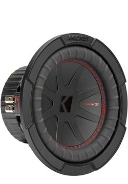 KICKER 48CWR84 CompR 8" Subwoofer, DVC, 4-ohm