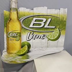 Anhueser Busch Bud Light Lime Metal Sign