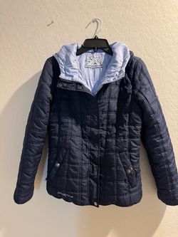Zero Xposur Navy Quilted Puffer Jacket Size Medium
