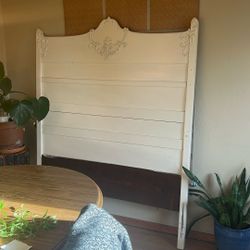 Solid Wood Tall Headboard-double