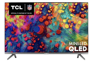 TCL 55-inch 6-Series 4K UHD Dolby Vision HDR QLED Roku Smart TV - 55R635, 2021 Model , Black