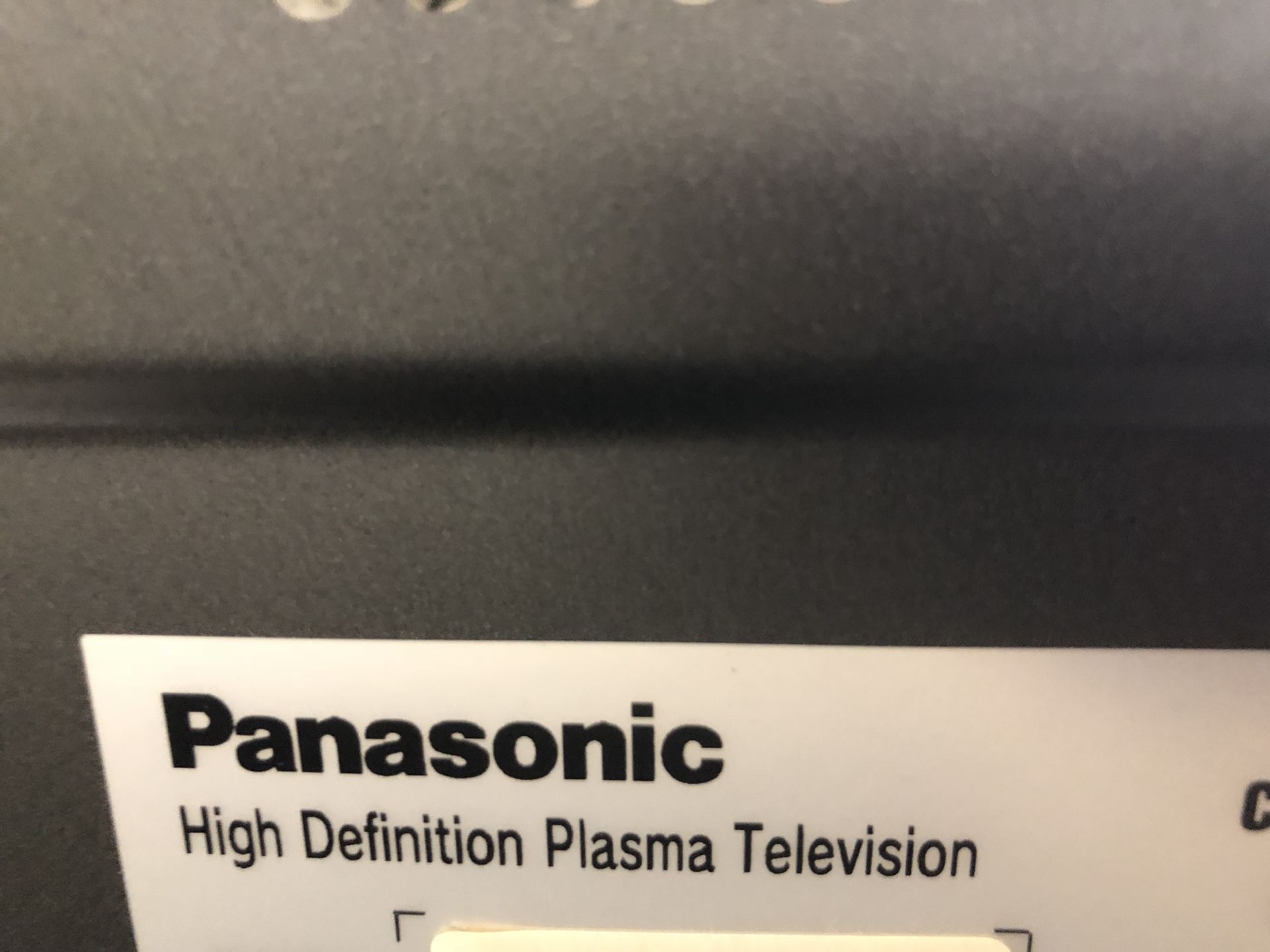 Panasonic high definition plasma tv