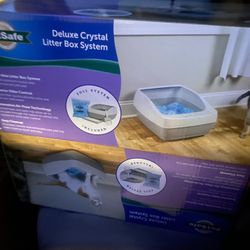 Petsafe Deluxe Crystal Litter box fULL system New In Unopened Boxes