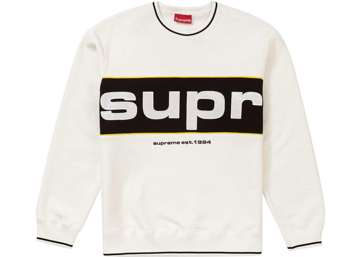 SUPREME PIPING CREWNECK 100% AUTHENTIC