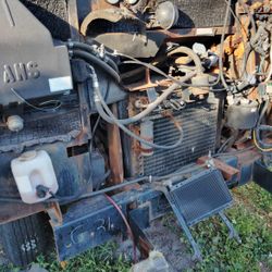 engine parts and trailer