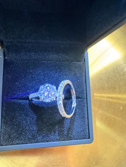 Brand new 3ct moissanite s925 sterling silver Engagement Ring