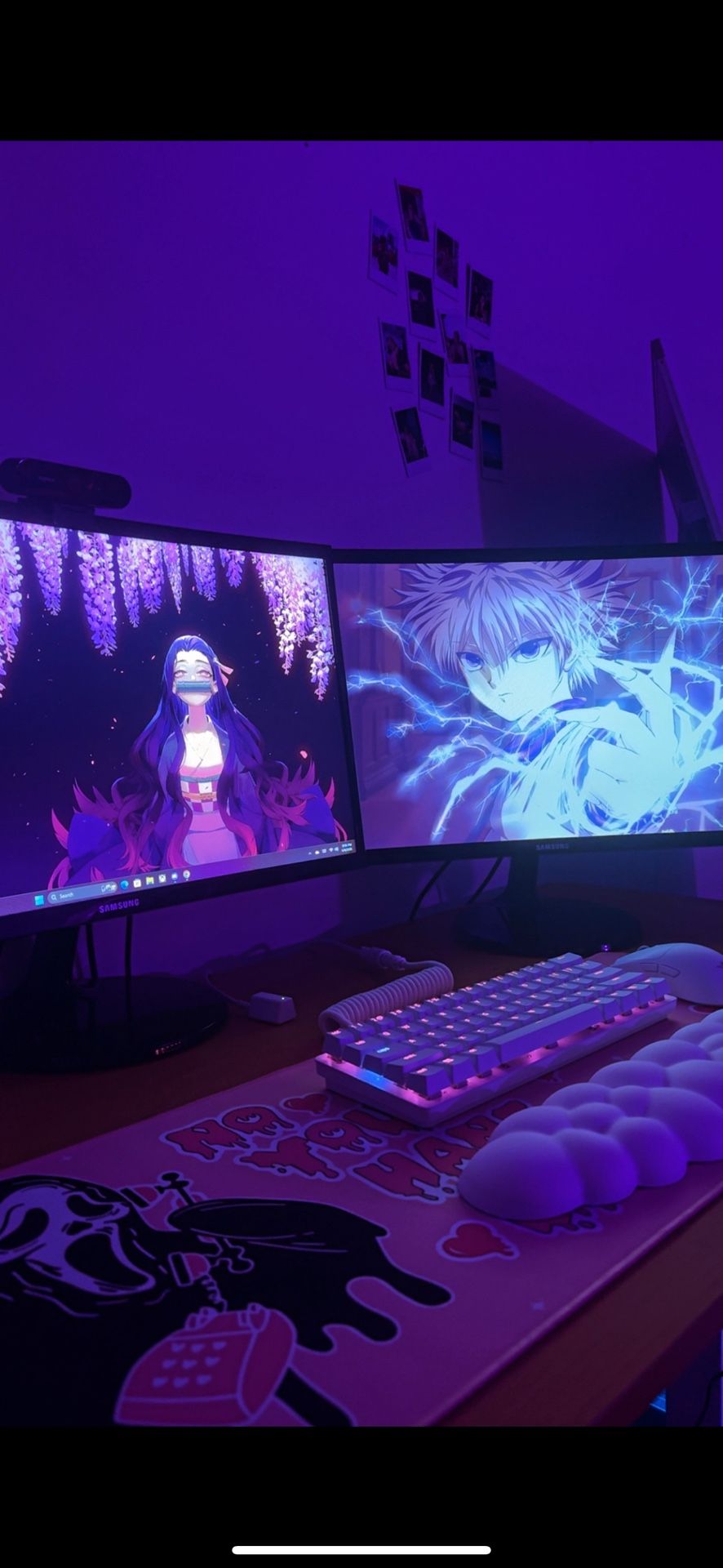 White Razer Gaming Keyboard