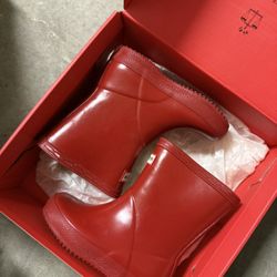 RED HUNTER BOOTS TODDLER SIZE 6C