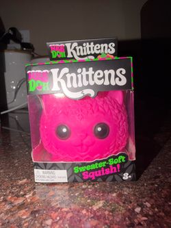 Nee Doh Knittens Squishy Toy Pink