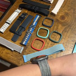 Fitbit Sense Smartwatch w/ extra bands & face covers