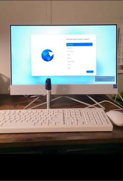 HP Like NEW 21.5" Full HD All-In-One Computer, Intel Celeron J4025, 4GB RAM, 256GB SSD Computer