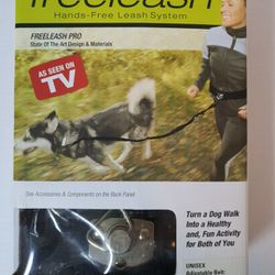 NIB Freeleash Hands Free DOG LEASH SYSTEM Quick Release / Shock Absorbing Bungee. Condition is "New". Freeleash: Hands-free Leash System: snap and g