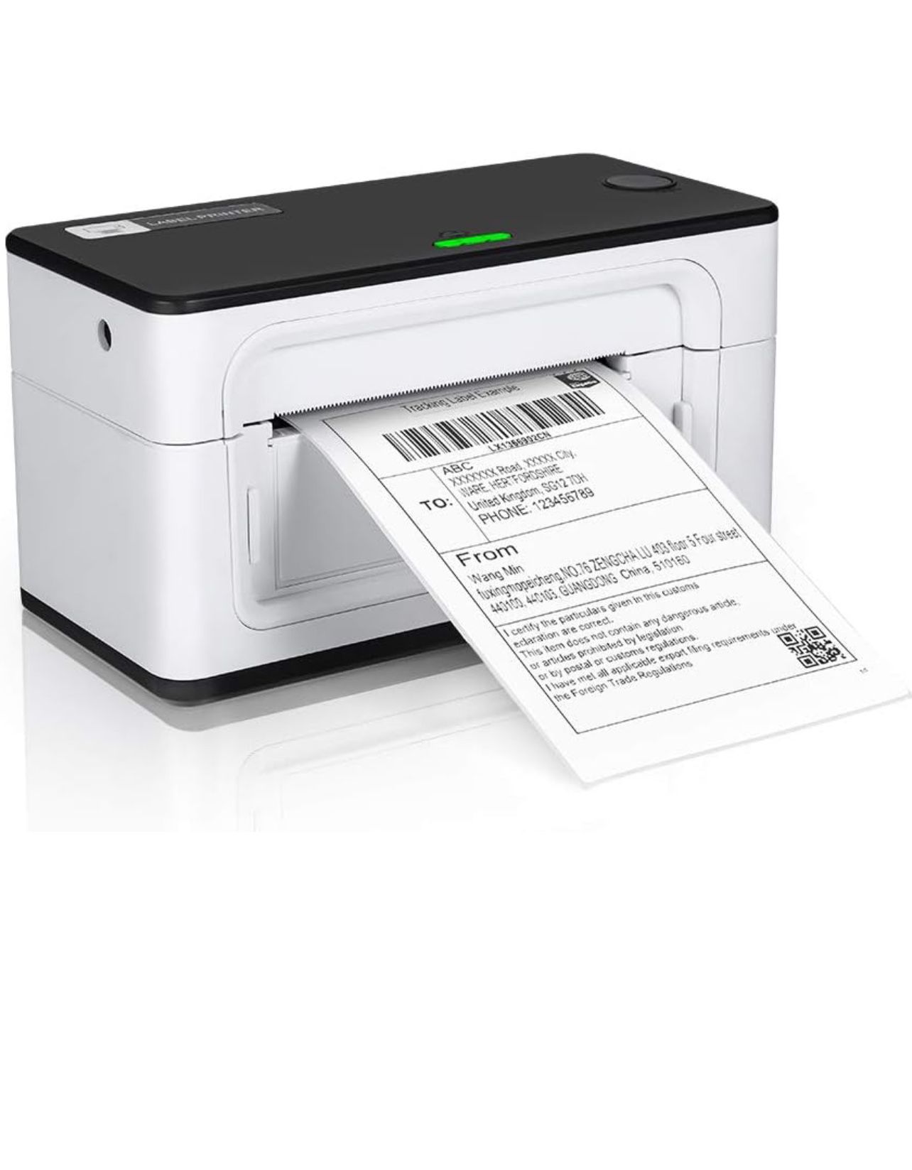 MUNBYN P941 USB Shipping Label Printer Compatible with Chrome, Mac Os, Windows, Linux, White