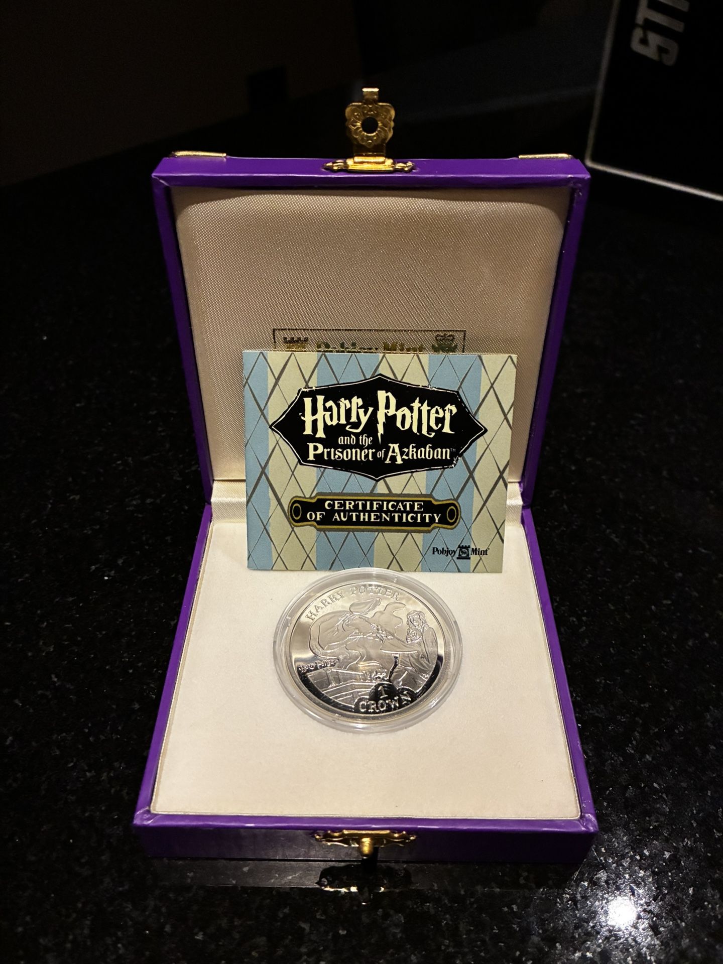 2004 HARRY POTTER 1 CROWN SILVER COIN 10,000 MADE POBJOY MINT U.K.