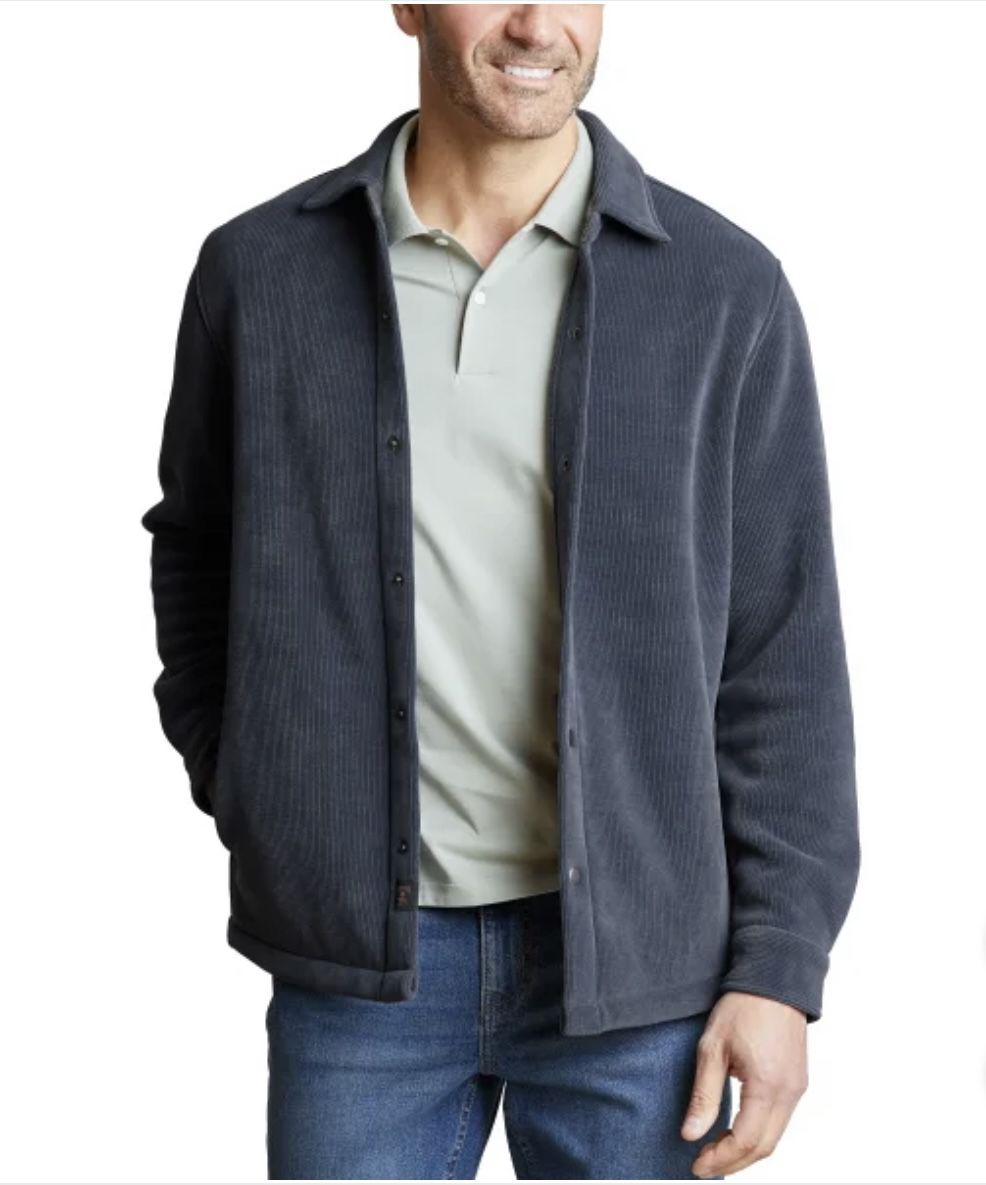 NWT Copper&Oak men’s premium shirt jacket dark blue Size M