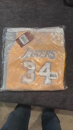 Mitchell & Ness NBA Swingman Home Women's Sz L Jersey Lakers 99 Shaquille O'Neal BRAND NEW 