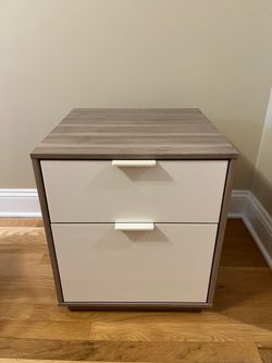 Nightstand with 2 soft close draws