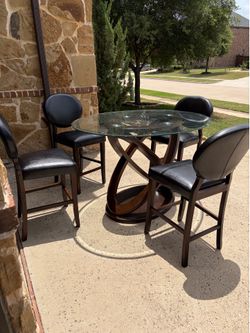 Dining table and 4 chairs solid wood