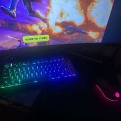 keyboard and mouse with mouse pad