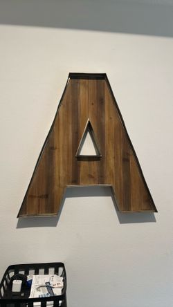 Metal and wood combination decor