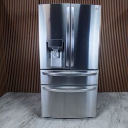 LG 23 cu. ft. Door-In-Door 4-Door French Door Refrigerator, Dual and Craft Ice, Counter Depth (LRMDC2306S-D-R797)