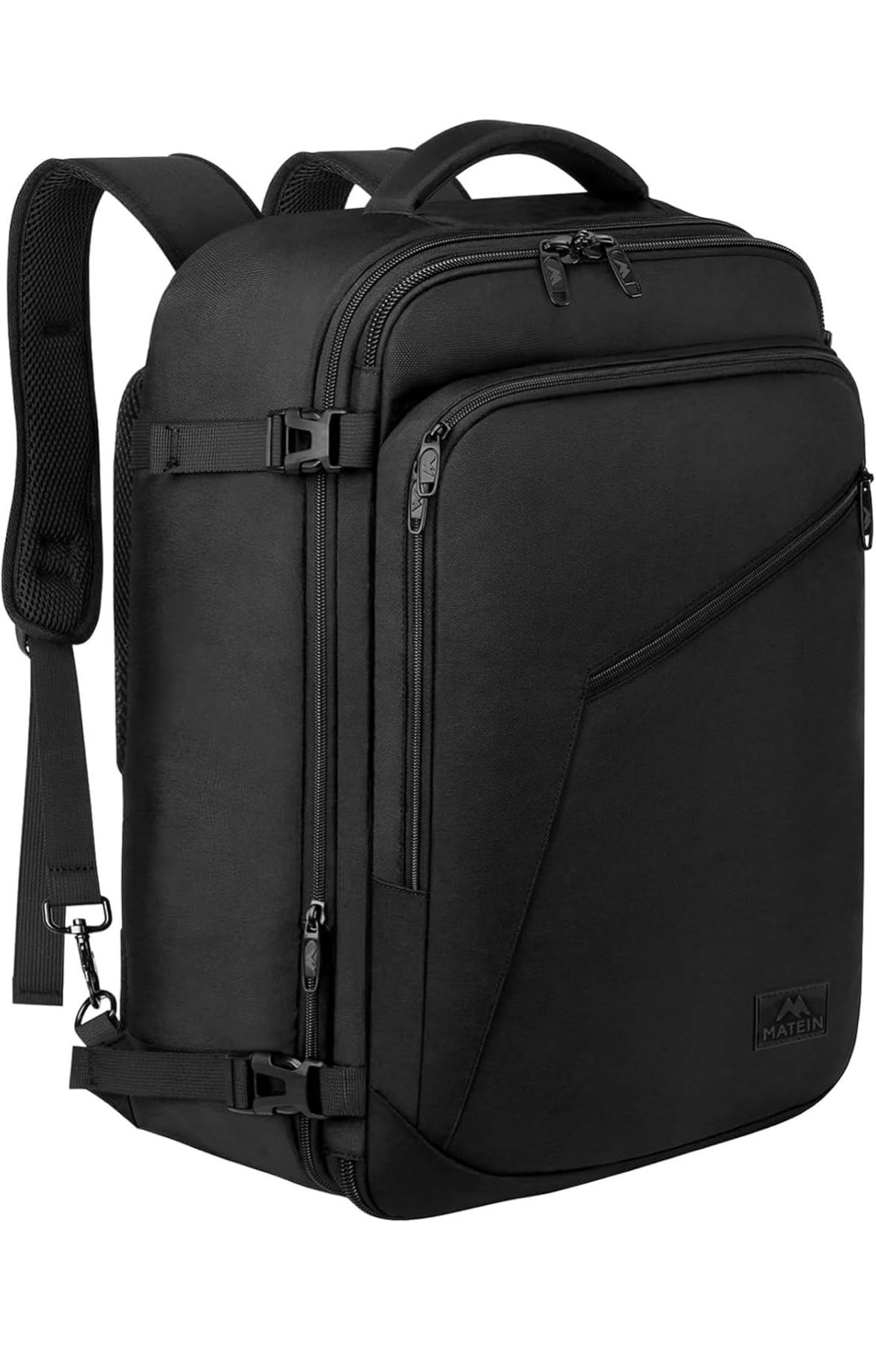 BRAND NEW Matein X-Large Expandable 40L Carry On Backpack, Black